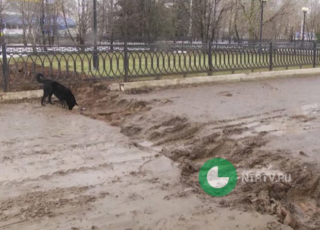 В Нижнекамске владельцы «Хыяла» после земляных работ забыли восстановить пешеходный переход 