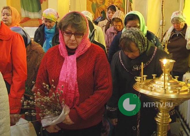 Нижнекамские верующие отметили Вербное воскресенье