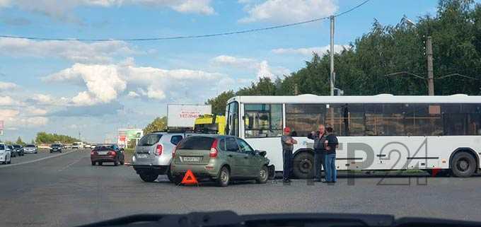 Нижнекамец пострадал в ДТП на дороге через промзону