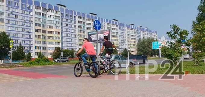 В Нижнекамске на дорогах появились велопереезды