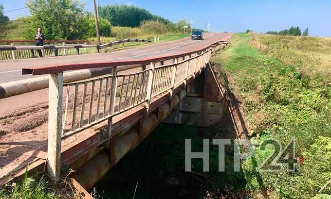 В Нижнекамском районе на месте разрушающегося моста построят новый