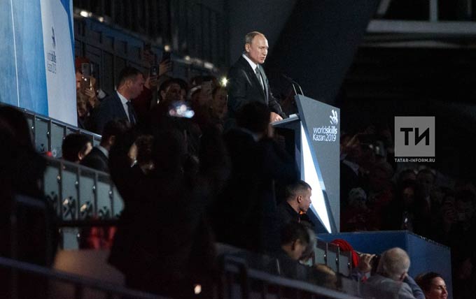 Путин на закрытии WorldSkills: «Спасибо Татарстану, спасибо Казани!»