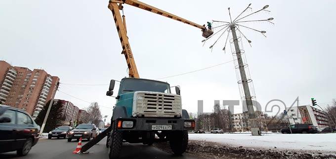 В Нижнекамске началась модернизация уличного освещения