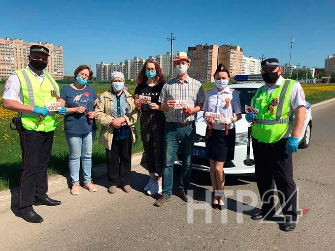 Сотрудники ГИБДД Нижнекамска поздравили водителей с Днём Победы