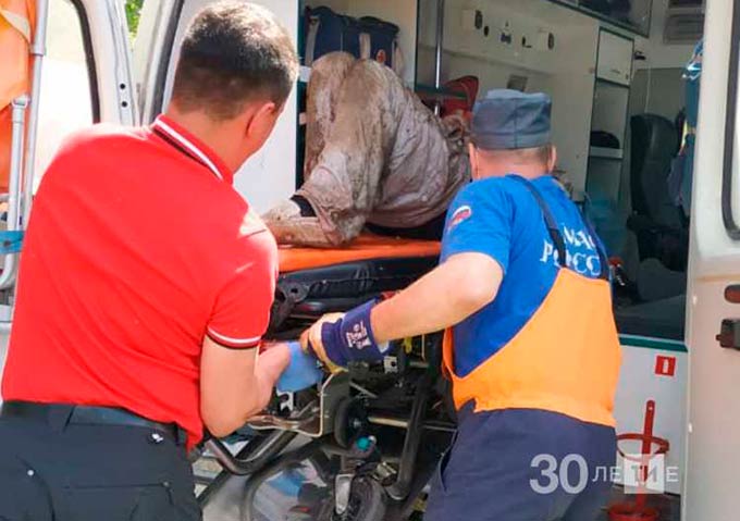 В Татарстане спасли пытавшегося переплыть реку нетрезвого мужчину