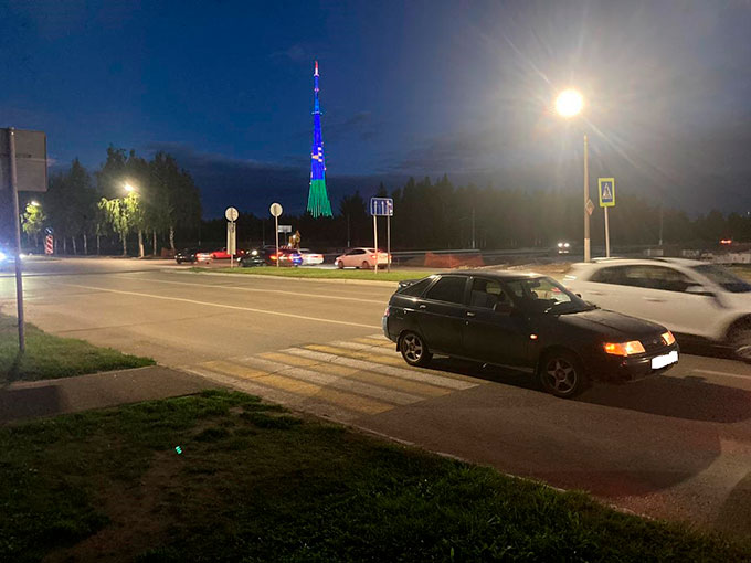 В Нижнекамске сбили девушку на пешеходном переходе