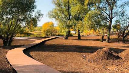 Нижнекамец поделился фотографиями строящегося экопарка