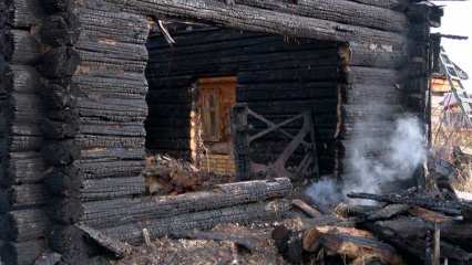 Под Нижнекамском сгорел частный дом