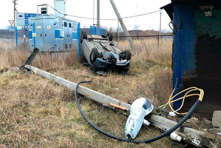 Пьяный водитель оставил без света целый посёлок под Челнами