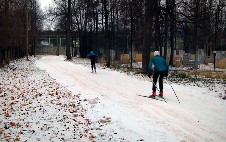 В Нижнекамске открылась первая лыжная трасса