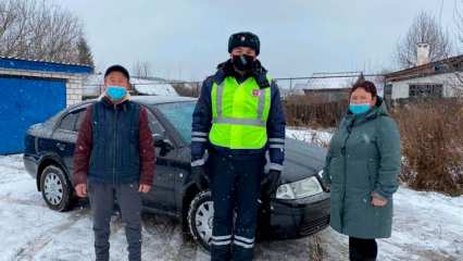 В Татарстане сотрудники ГИБДД приняли роды прямо на трассе