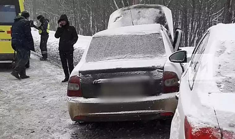 Под Нижнекамском в ДТП пострадала пассажирка легковушки