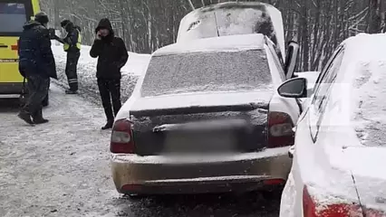 Под Нижнекамском в ДТП пострадала пассажирка легковушки