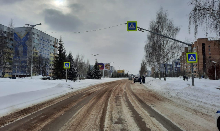 В Нижнекамске в результате ДТП сбили мужчину