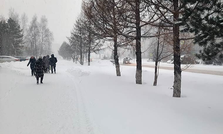 На Татарстан надвигается метель, водителей просят не выезжать на трассы