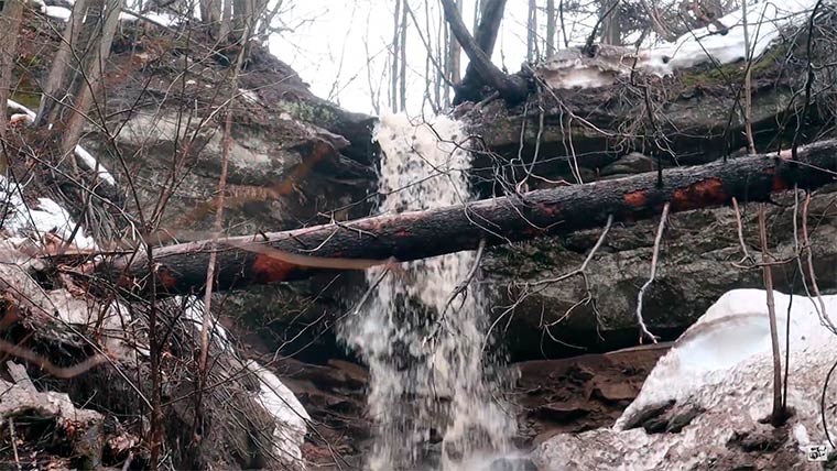 Ученики нижнекамской киношколы показали водопад, который «живет» несколько дней в году