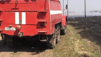 В селе под Нижнекамском потушили пожар