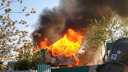 В садовом товариществе под Нижнекамском сгорела дача