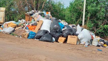 Жительница деревни под Нижнекамском показала дурно пахнущую свалку