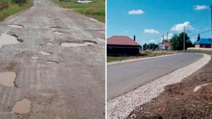 После заявки в «Народный контроль» в селе под Нижнекамском отремонтировали дорогу