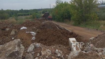 В Нижнекамске заметили «уникальный способ сохранения» малых рек с помощью строительного мусора