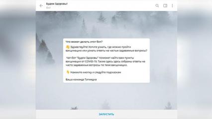 Для жителей Татарстана запустили телеграм-бота по вакцинации