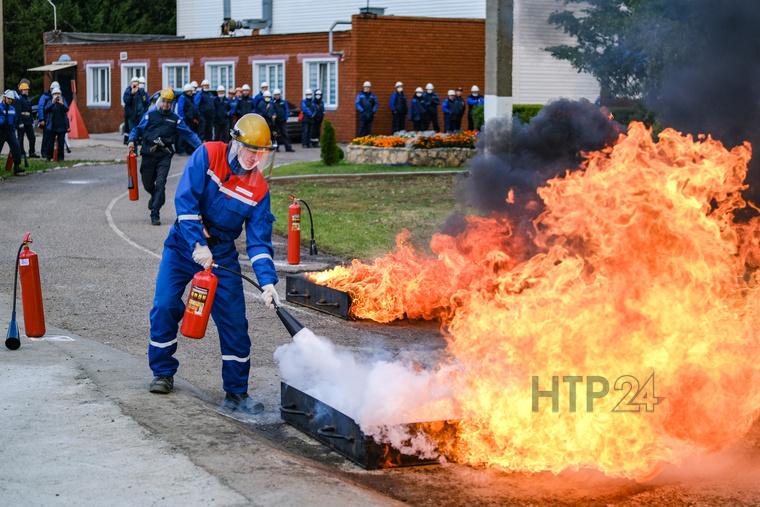 В Нижнекамске выявили сильнейшие пожарные формирования