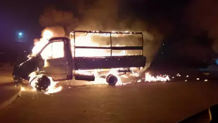 В Татарстане неизвестные подожгли припаркованные во дворе машины