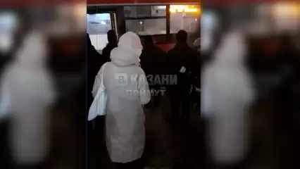 В Казани утром задымился автобус