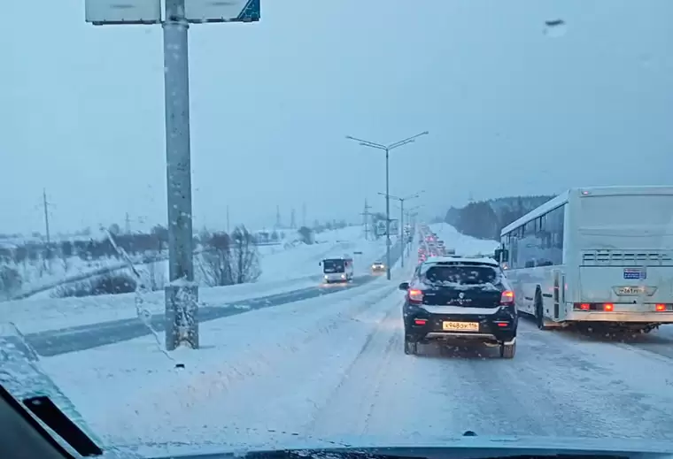 Затор по Соболековской улице