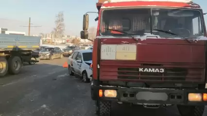 На трассе в Татарстане произошла массовая авария, в которой пострадали люди