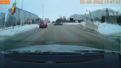 Нижнекамский автолюбитель нарушил ПДД на перекрёстке и тут же был пойман