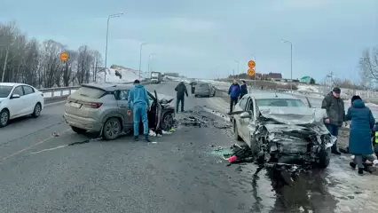 В ДТП на трассе в Татарстане пострадали два ребенка, проводится проверка