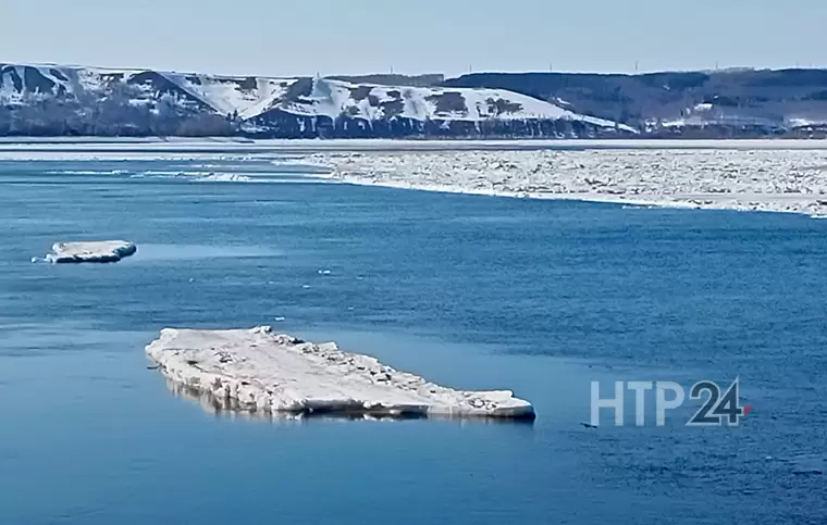 На Каме в районе Нижнекамска начался ледоход