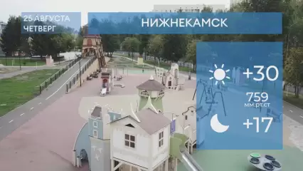 Прогноз погоды в Нижнекамске на 25-е августа 2022 года