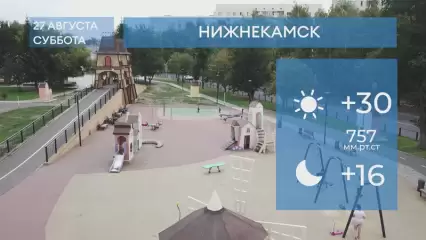 Прогноз погоды в Нижнекамске на 27-е августа 2022 года