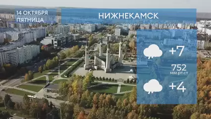 Прогноз погоды в Нижнекамске на 14-е октября 2022 года