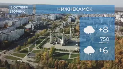 Прогноз погоды в Нижнекамске на 18-е октября 2022 года