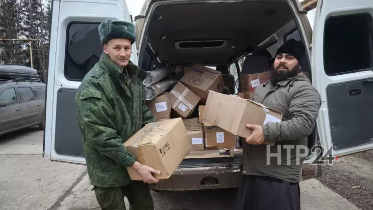 Разгрузка «ГАЗели» по приезду в ЛНР