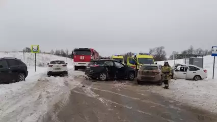 Два ребёнка пострадали в ДТП на трассе в Татарстане