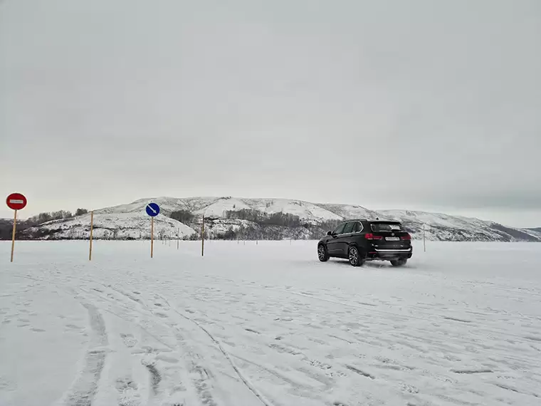 Под Нижнекамском открылась ледовая переправа