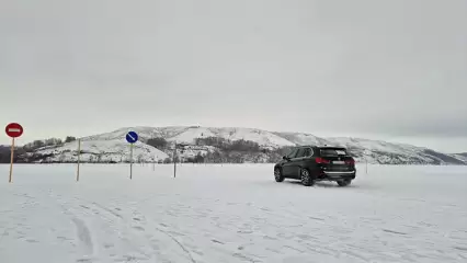 Под Нижнекамском открылась ледовая переправа