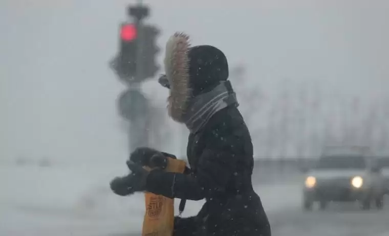 В Татарстане 2 января прогнозируют снегопад, дождь, метель и туман