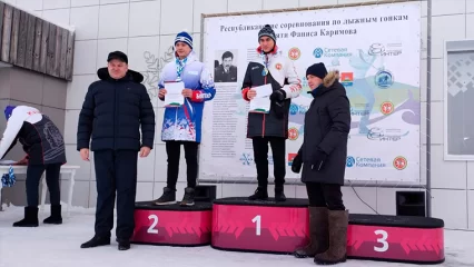 Нижнекамские спортсмены феерично выступили в республиканских соревнованиях по лыжным гонкам