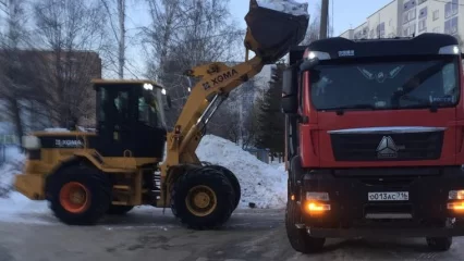 График вывоза снега во дворах Нижнекамска с 20 по 27 января