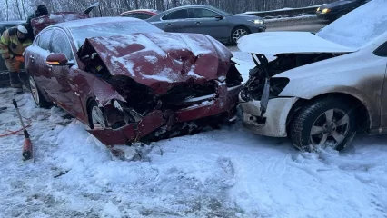 13-летний подросток пострадал в массовом ДТП на Соболековской трассе в Нижнекамске