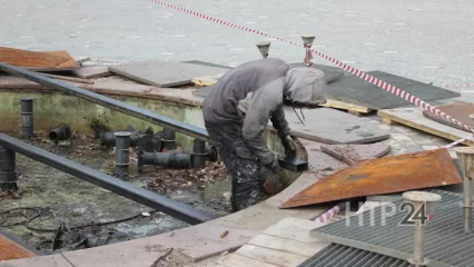 В Нижнекамске обслуживающая организация попробует восстановить светомузыку на фонтане в парке «СемьЯ»