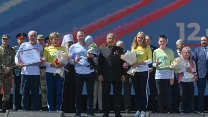 Семью Сафиных из Нижнекамска наградили золотыми значками ГТО