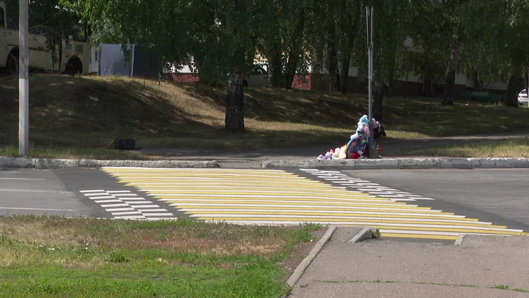 Новая искусственная неровность на месте трагедии по ул. Гагарина в Нижнекамске