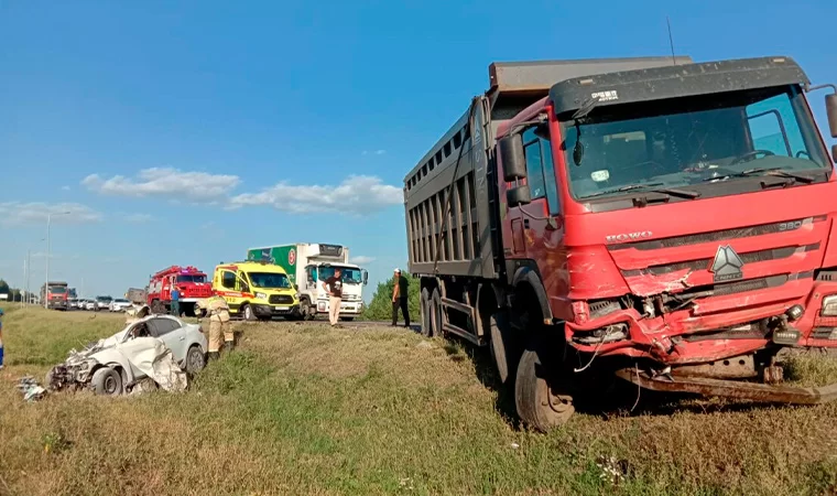 В Верхнеуслонском районе Татарстана произошло смертельное ДТП с самосвалом